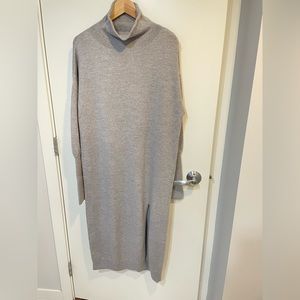Aritzia Gray Midi Dress